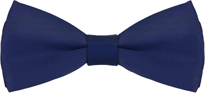Eshwb Kids Bow Tie, Classic Solid Color Pre-Tied Bow Tie Adjustable Neck Bowtie for Boys Wedding Parties - Image 1